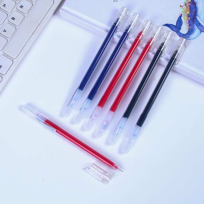 Direct-sale large-capacity, high-performance gel pen, 0.5mm carbon water pen, special pen for student exams, signature pen pic 18