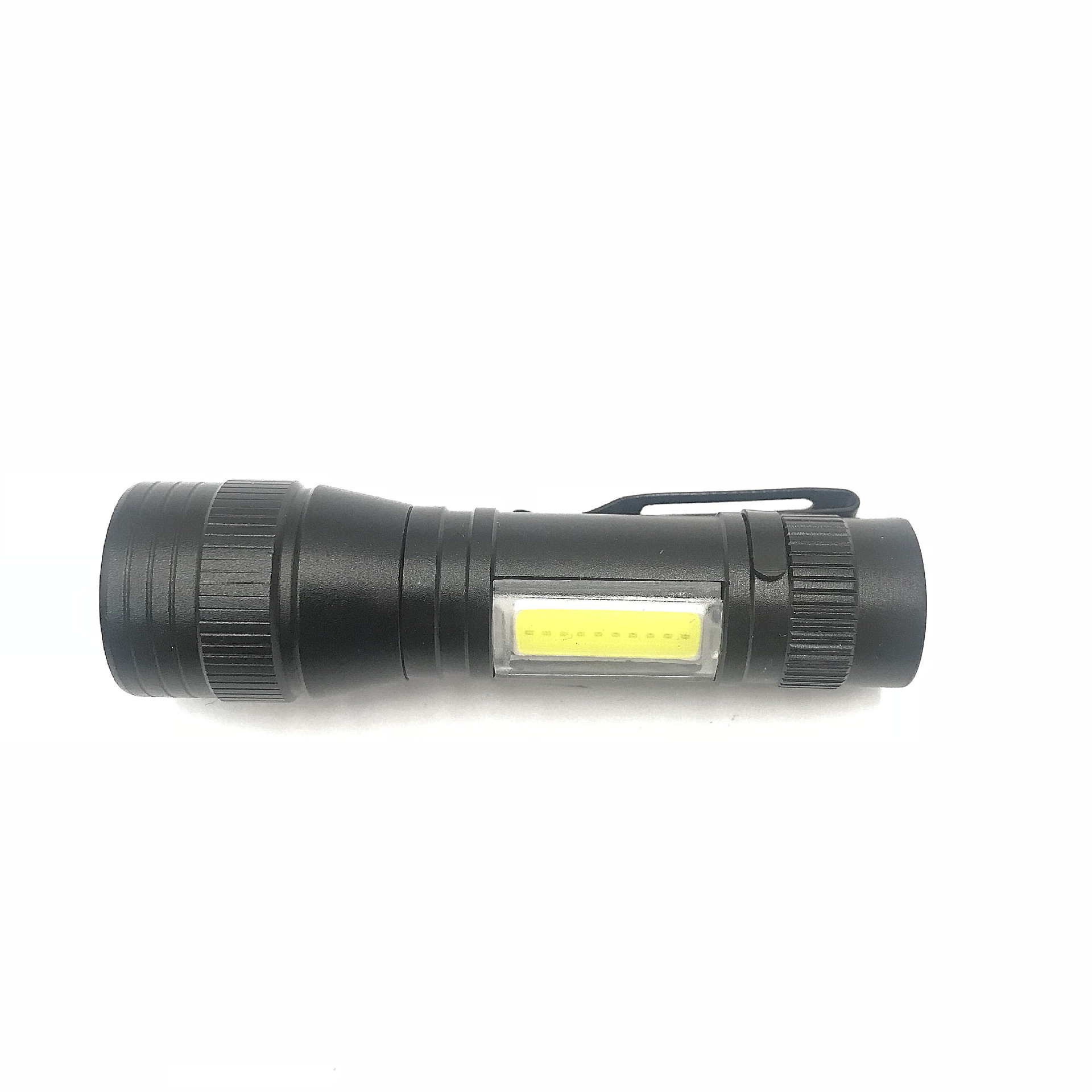 Factory direct supply of LED high-intensity flashlights, aluminum alloy COB flashlights, mini small flashlights, USB charging pic 5