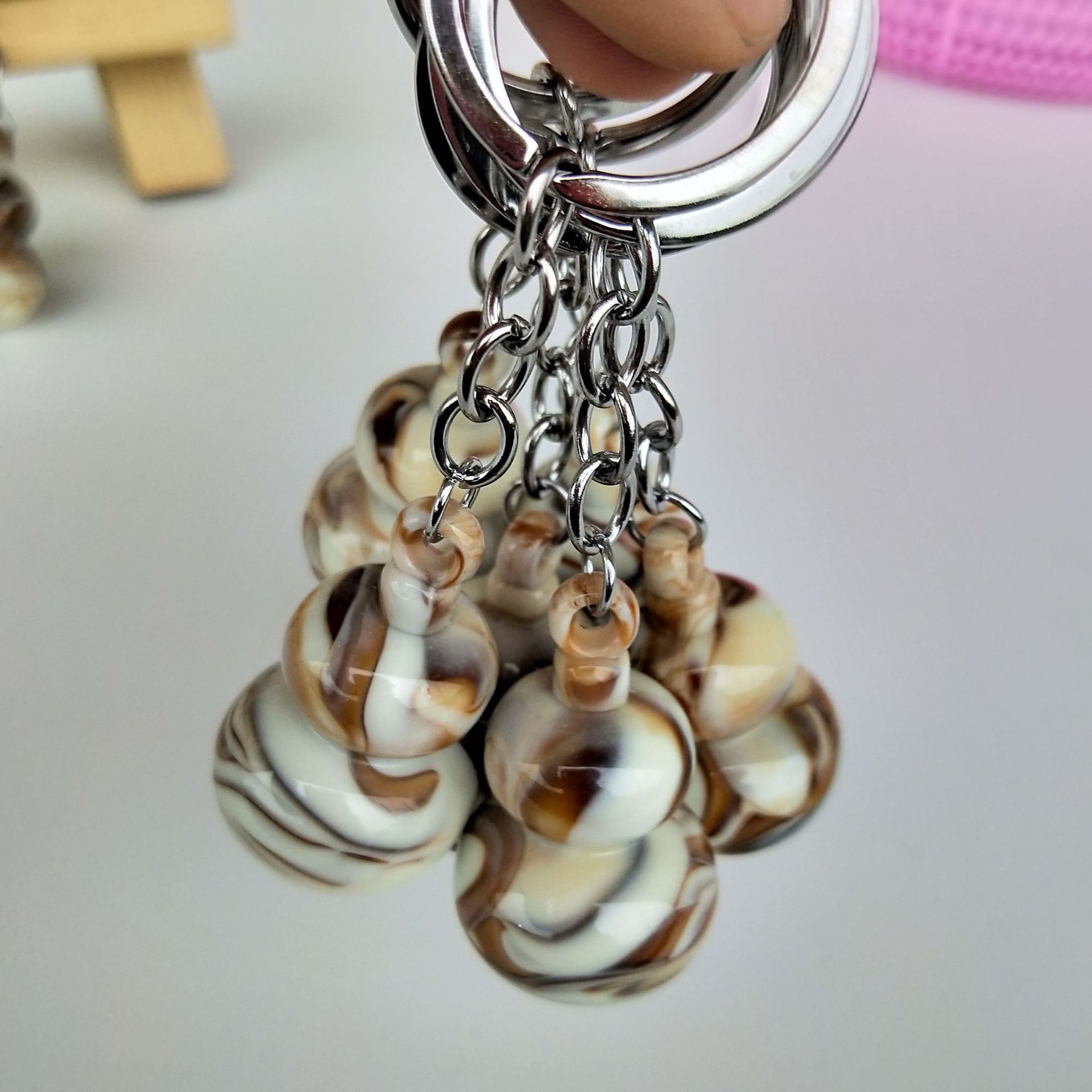【 Zone 1-5 】 White Gourd 100/ pack 2000/ box Patterned Gourd Pendant, Key Pendant, key chain White gourd pendant 1 yuan Store pendant wholesale pic 4