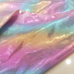 In-stock ins seven-color holographic laser fingerprint embossed gold-embossed fabric, knitted fabric, toy decoration, stage setting, background setting pic 6