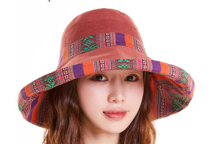 New Korean-style all-roundable sun hat, ethnic-style sun protection hat, basin hat, versatile Korean style, casual outing fisherman hat for women pic 16