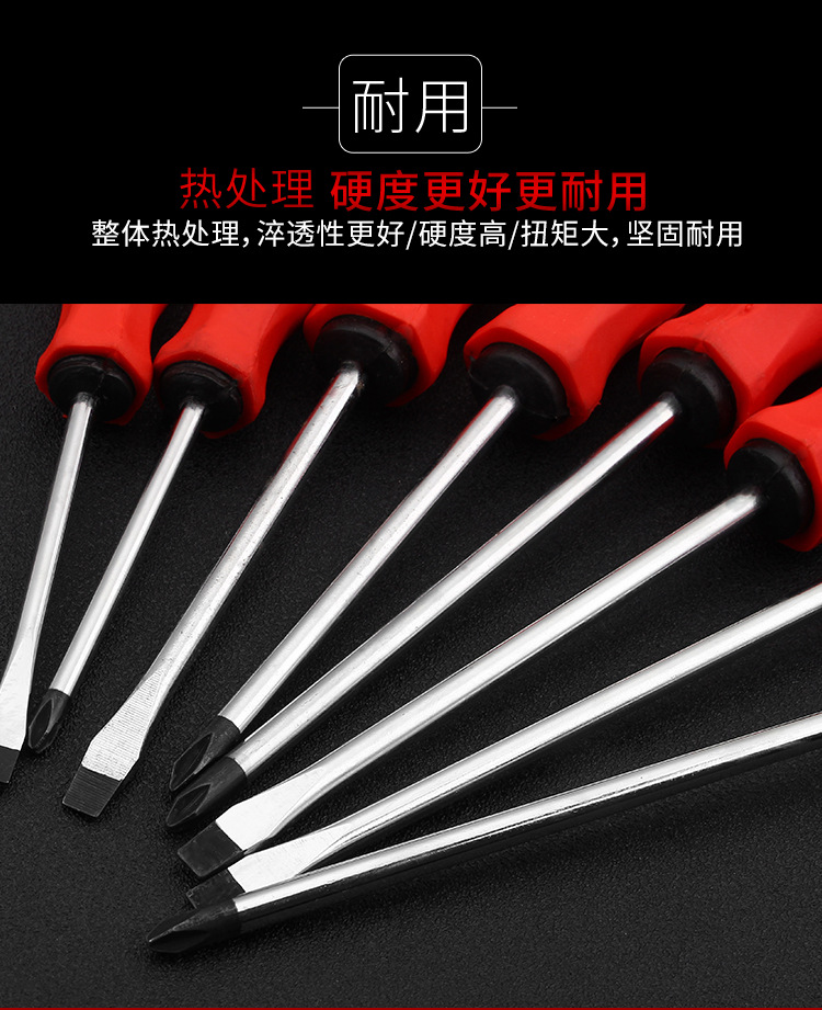 Wholesale massage handle screwdrivers, alloy steel high-strength cross-shaped flat-head screwdrivers, hand tools from the manufacturer pic 9