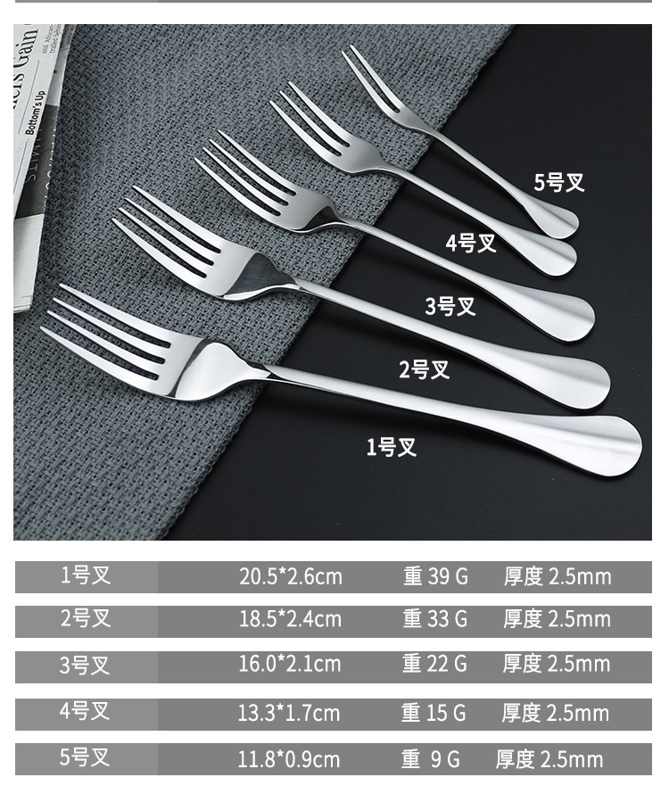 不锈钢状元牛排刀叉西餐具酒店沙拉公用勺冰勺甜品雪糕咖啡勺圆匙详情4