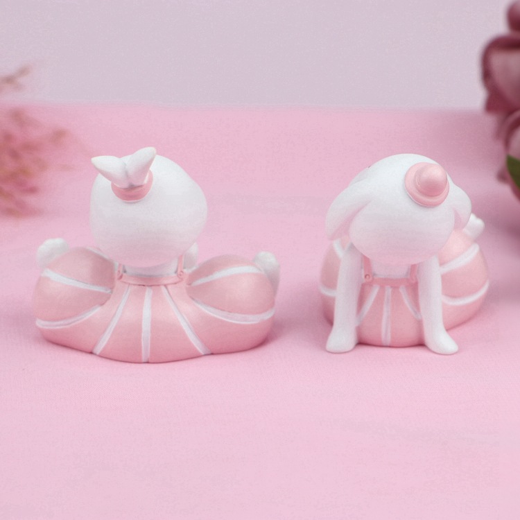 国潮卡通桑迪兔摆件树脂工艺品家居客厅桌面装饰网红兔子生肖节日礼物详情6