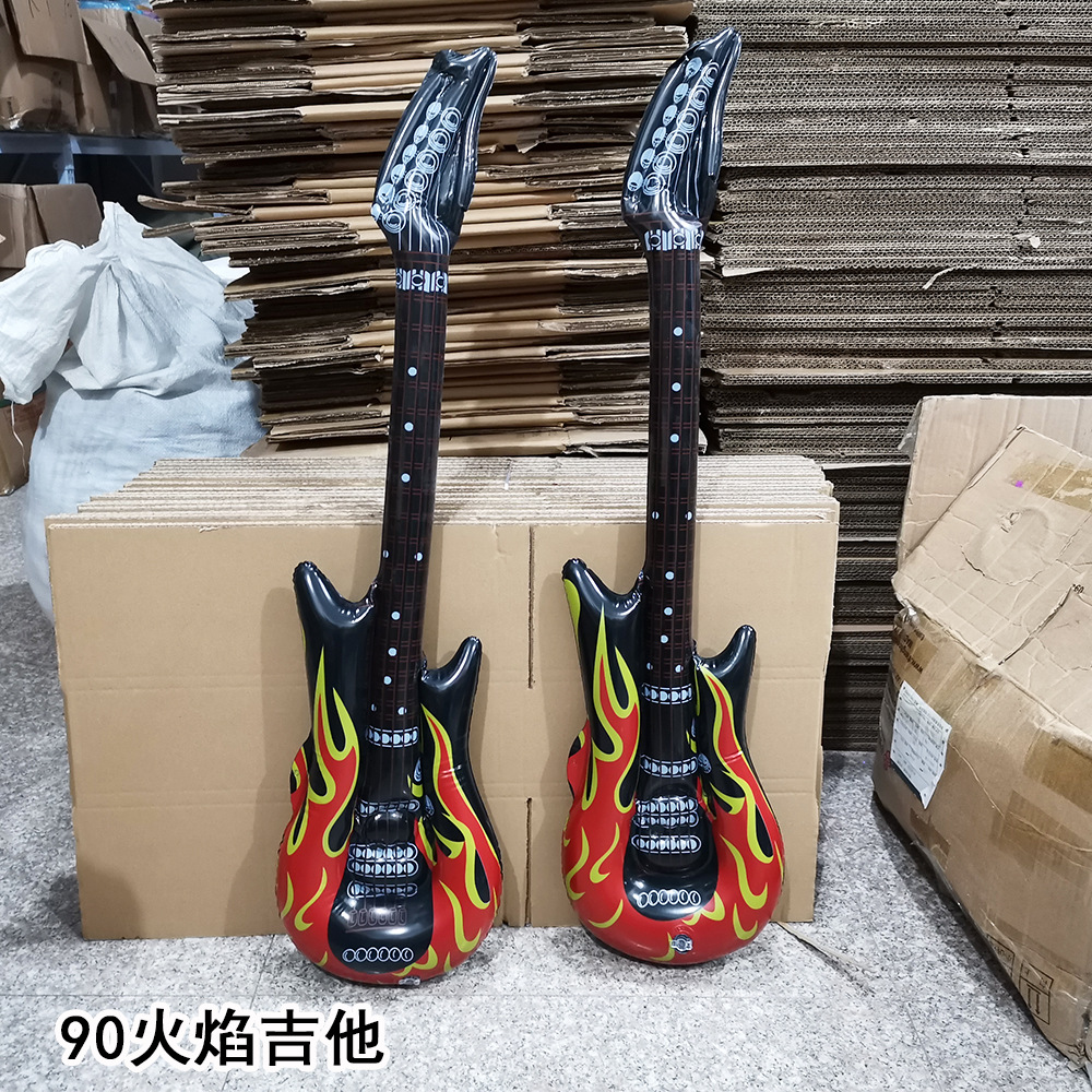 充气乐器气球欧美派对玩具娱乐互动道具批发充气吉他气球萨克斯详情15
