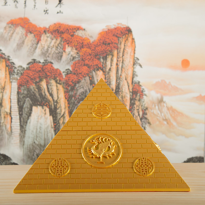 厂家直销金字塔风水摆件 客厅玄关创意家居装饰 砂岩树脂工艺品 精致摆饰品详情12
