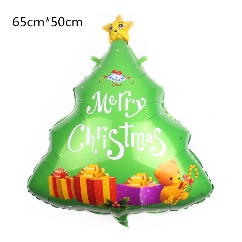 New Santa Claus Christmas tree aluminum film balloon Snowman Christmas atmosphere decoration aluminum film balloon pic 9
