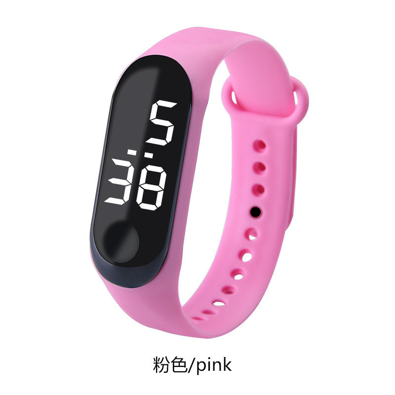 Factory direct sales of waterproof LED white light electronic watches, fashionable student couple casual sports touch control gifts pic 7