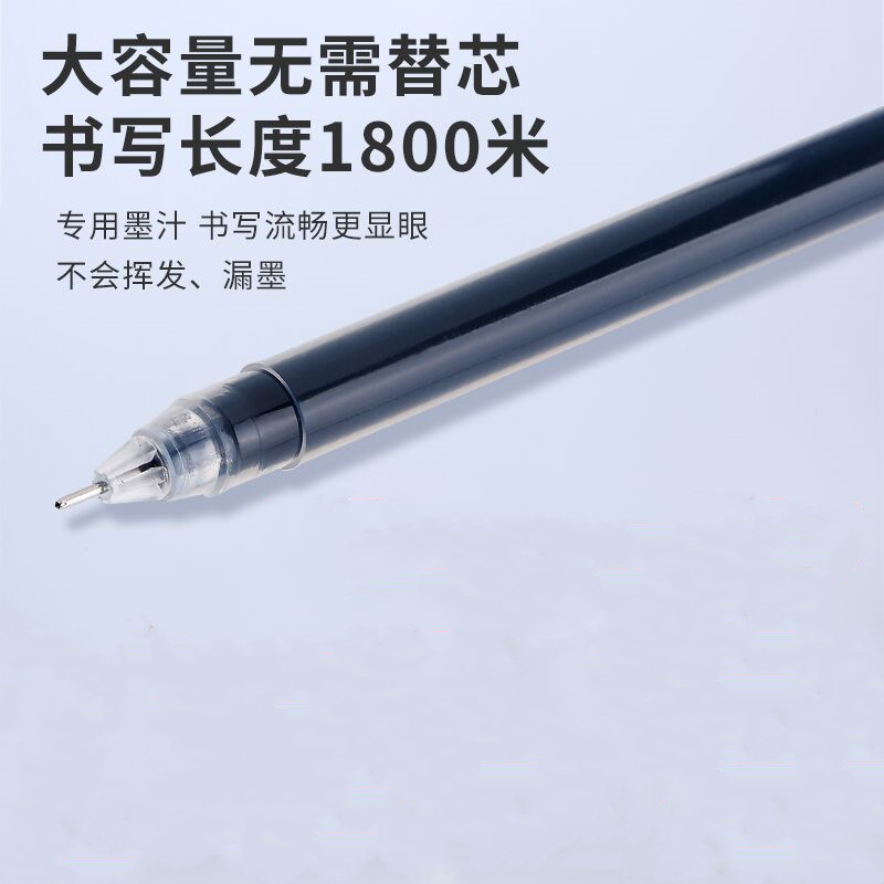 Direct-sale large-capacity, high-performance gel pen, 0.5mm carbon water pen, special pen for student exams, signature pen pic 31