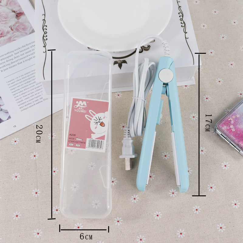 Factory direct sales of creative and fashionable hair straightening boards, household mini round bucket hair straightening devices and hair perming devices, exclusively available in physical stores pic 3