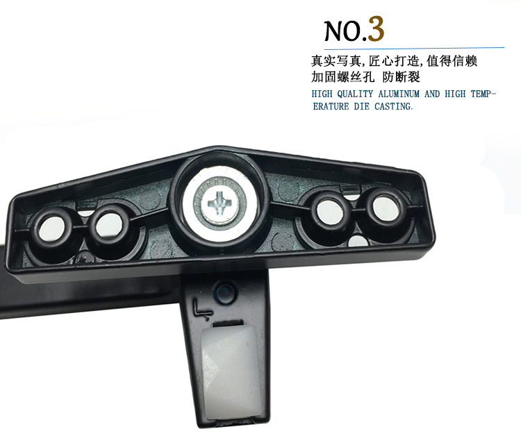 50 aluminum alloy window handle, flat-opening door and window single-point 7-shaped thickened handle, window pull, outward-sliding window lock, aluminum alloy pic 7