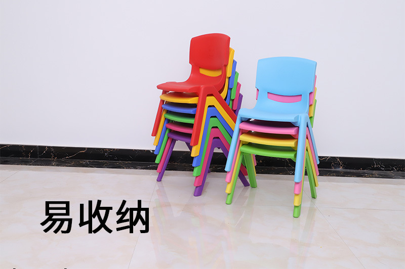 幼儿园椅子 加厚儿童塑料靠背椅 学生椅成人椅培训班凳子厂家批发详情5