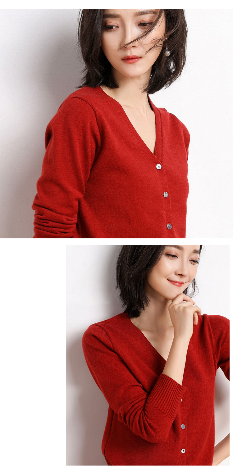 Knitted cardigan for women, spring knitted coat, long-sleeved sweater, cardigan, large-sized autumn coat, cross-border sweater coat for women pic 18