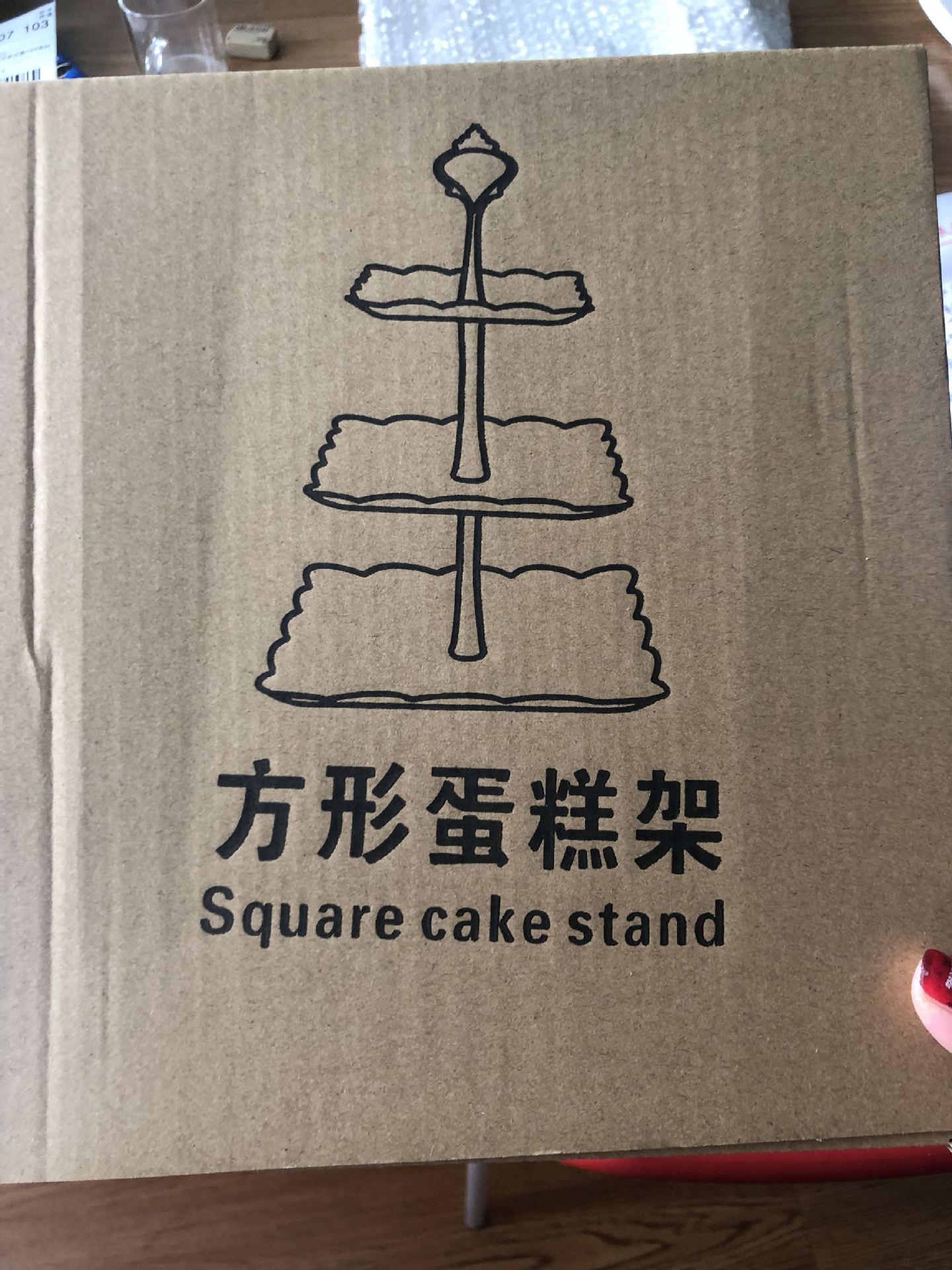 三层生日趴聚会party点心托盘甜品台多层蛋糕架点心盘水果盘果盒详情1