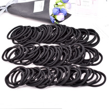 Korean imported 4mm high-elasticity seamless black rubber band hair band for women, DIY hair tie, hair band and hair accessory wholesale, hair band for women pic 16