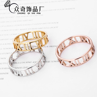 不锈钢钛钢饰品三色三环情侣戒指跨境供应对戒厂家直供潮流详情12