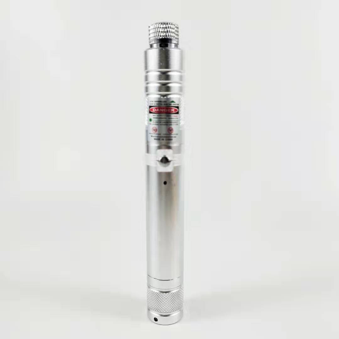 High-power green laser lamp, aluminum alloy flashlight, USB charging, full sky star coach sales pen, cat toy pen wholesale pic 4