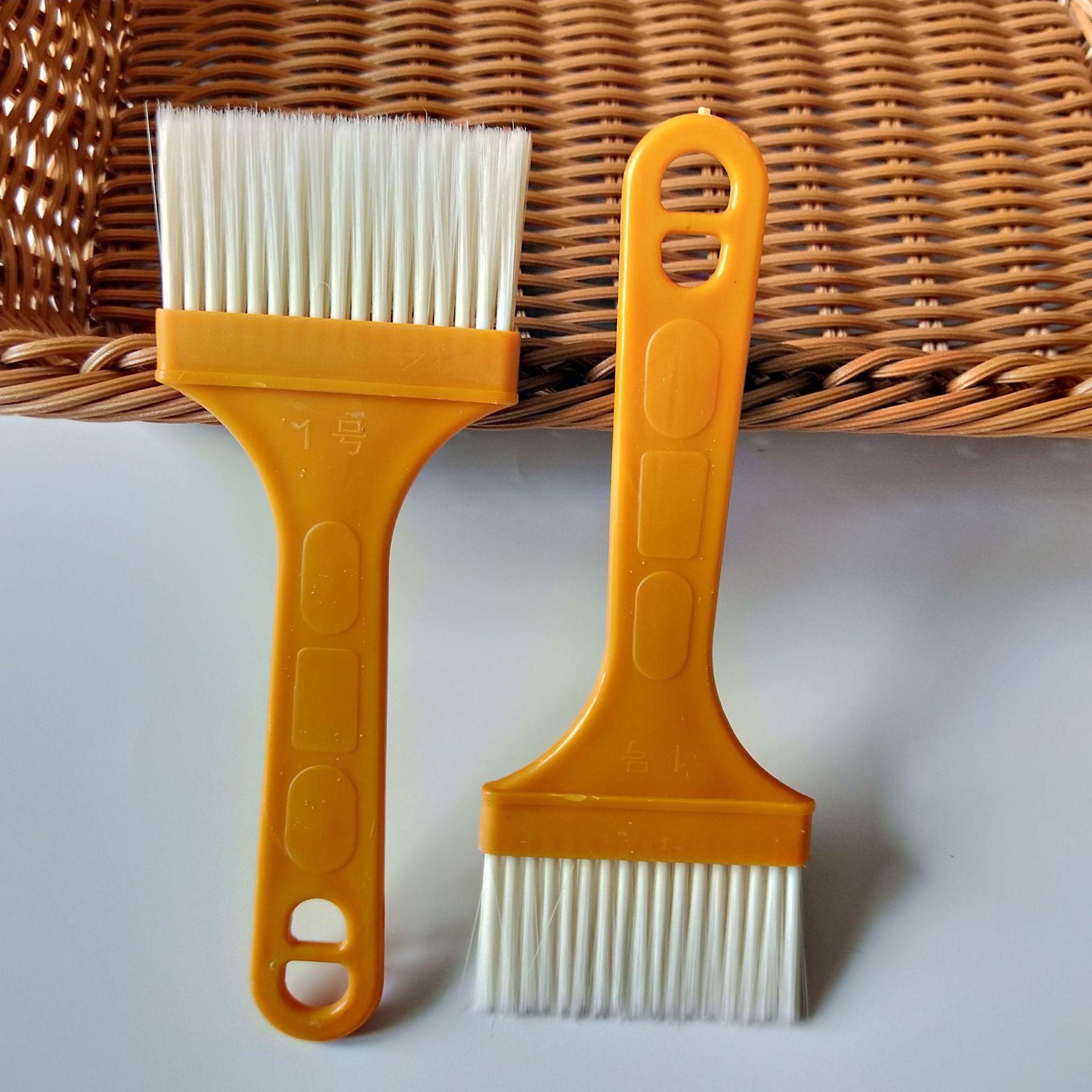 【 Zone 3-7 】 No. 1 board brush 40/ box 1680/ box Factory direct supply board brush, yellow handle paint brush, barbecue brush, white bristle paint brush, cleaning brush, 1 yuan supply pic 7