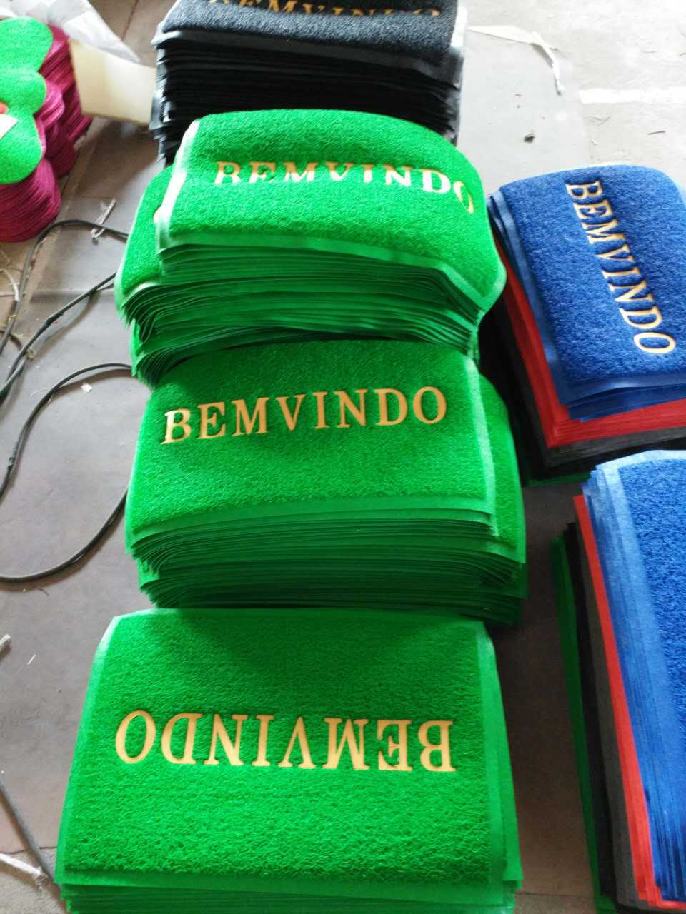 拉丝喷丝发泡底 葡文葡萄牙语BEMVINDO除尘刮泥客厅门垫入户地垫详情5