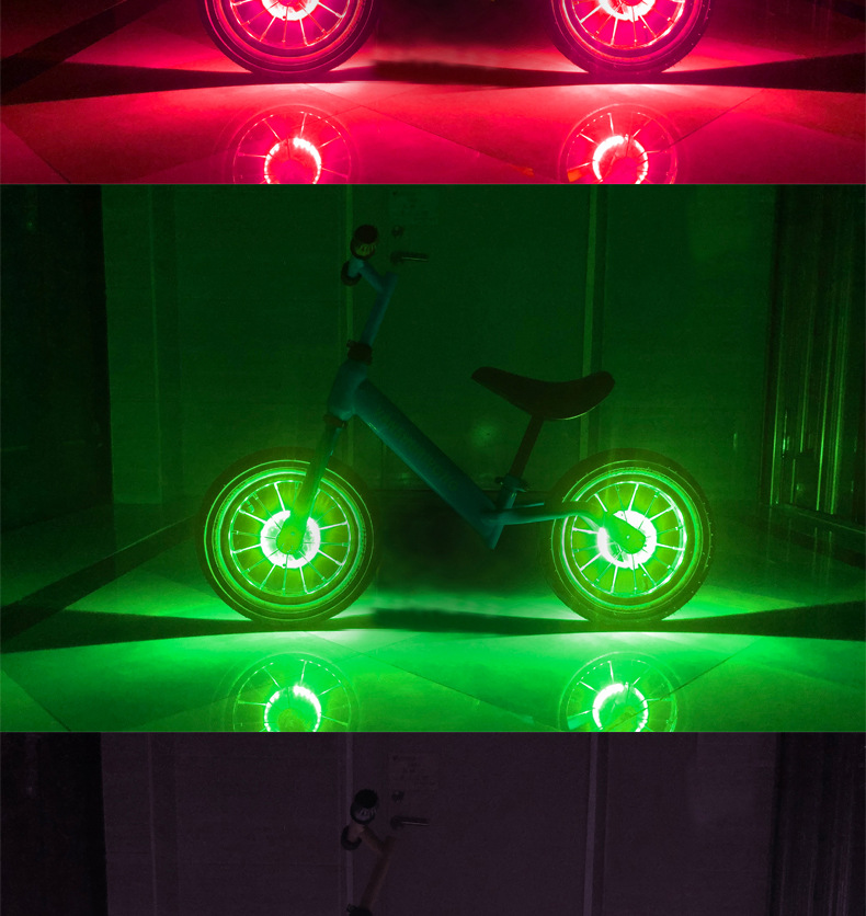 WIMBIKE儿童平衡车花鼓灯自行车风火轮滑步车灯USB充电智能自动详情7