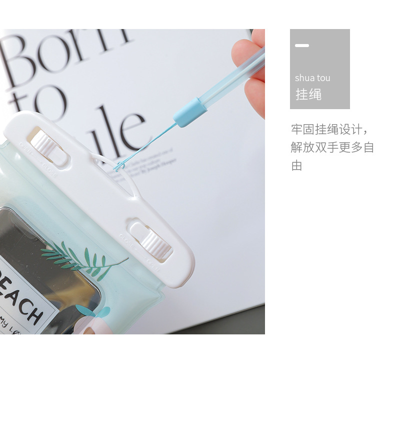 防水袋手机可触屏可漂浮外卖骑手防水袋游泳温泉漂流拍照器潜水套详情11