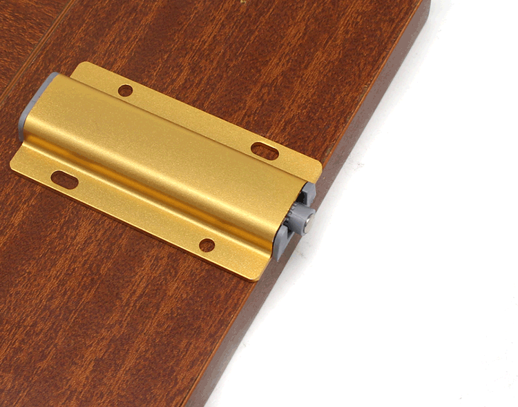Left steel aluminum alloy single rebound device for cabinet and wardrobe doors, handle-free press self-spring device, golden rebound device, wholesale with free shipping pic 8