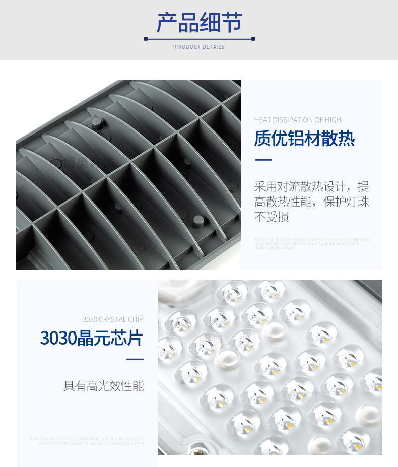 Outdoor led street lamps with thickened aluminum shells, new rural construction road lighting street lamp heads, basketball court square outdoor lamps pic 17
