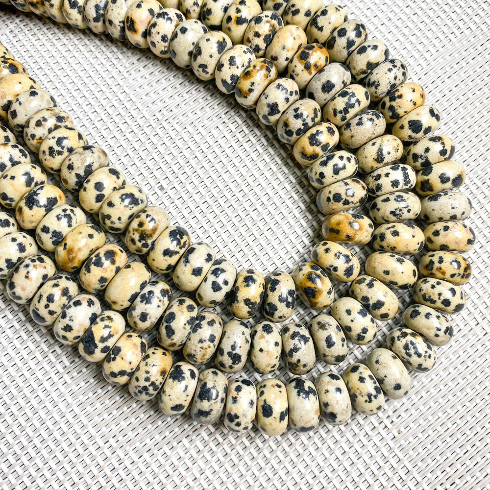 6*10mm天然石水晶算盘珠散珠DIY手链饰品定位珠隔片串珠半成品详情5