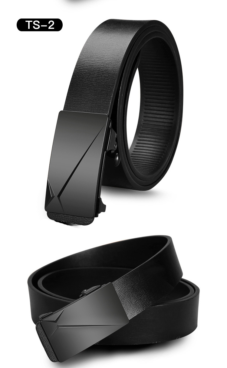 新款男士皮带男真皮内穿无牙自动扣腰带男式百搭牛皮商务裤带批发详情15