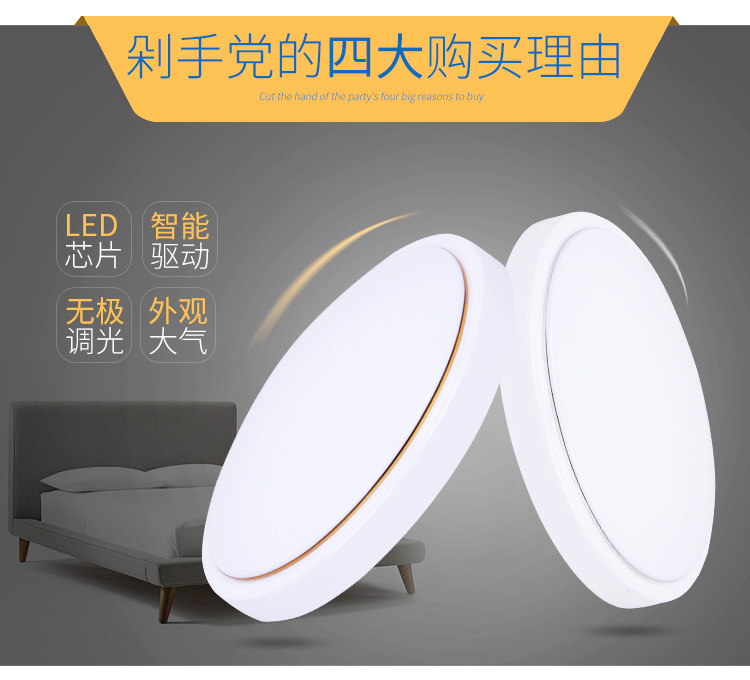 Led ceiling lamps, simple and modern acrylic bedroom, living room, balcony, corridor and corridor lighting fixtures, home ceiling lamps pic 2