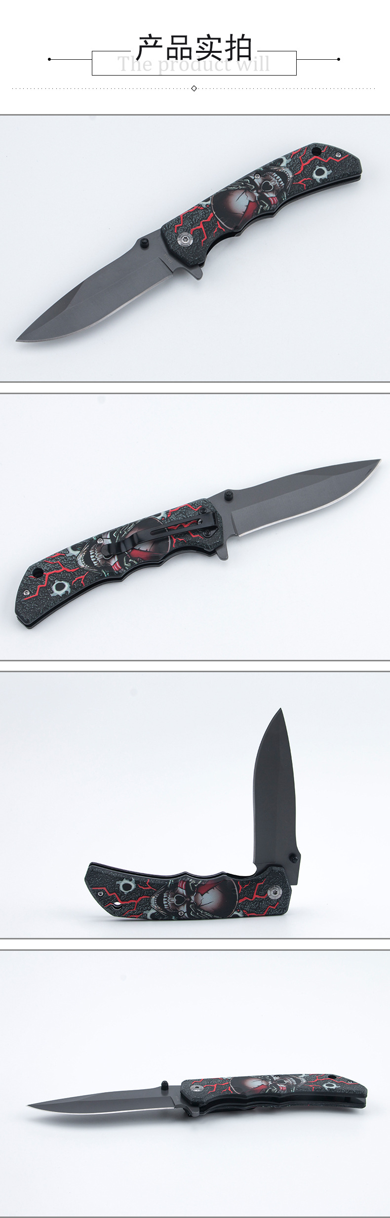 Outdoor folding knife DA164, camping tactical knife, high-hardness self-defense mini knife, multi-functional survival knife pic 3
