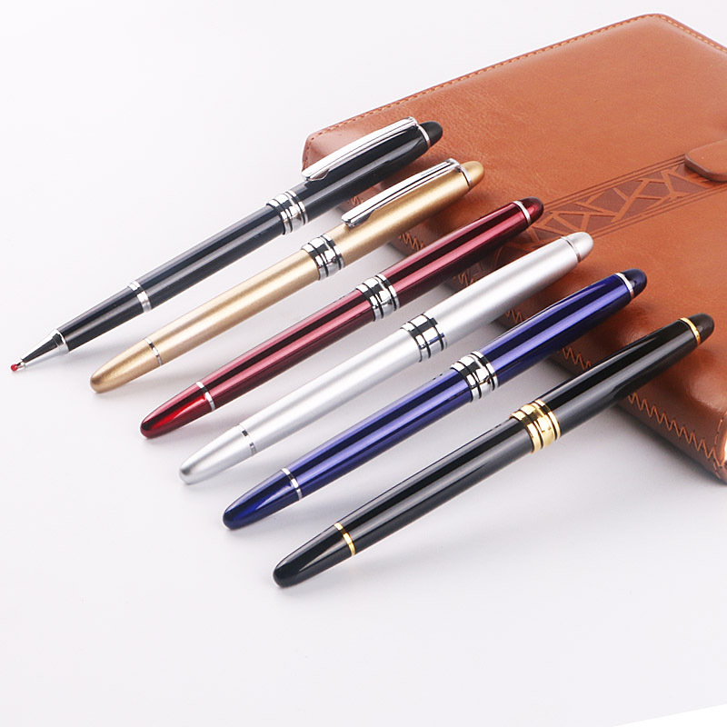 Wholesale of metal signature pens, wholesale of business office gel pens, laser engraving, logo printing, multi-color advertising pens pic 9