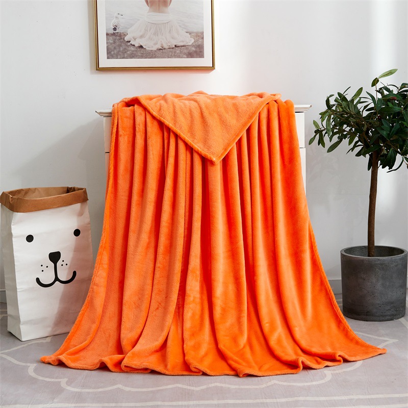 Factory wholesale solid-color blankets, coral velvet blankets, Zifalai velvet gifts, yoga cover blankets, and flannel blankets pic 8