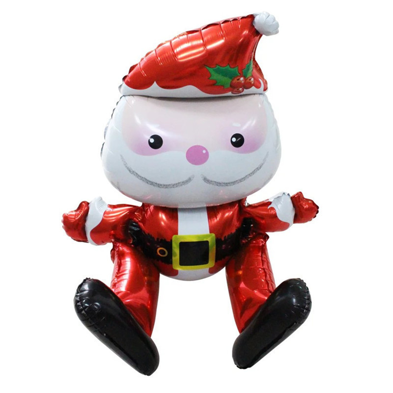 New Santa Claus Christmas tree aluminum film balloon Snowman Christmas atmosphere decoration aluminum film balloon pic 16