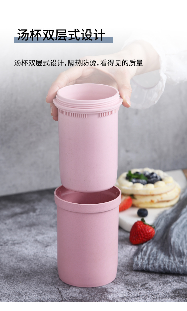 厂家创意水杯大容量密封保温杯子双层创意随手杯可微波小礼品批发详情3