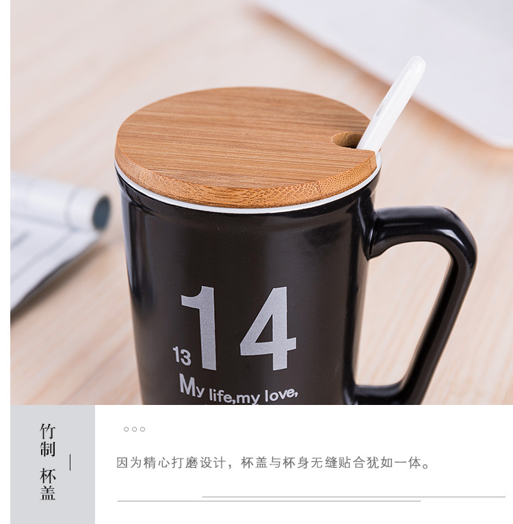 Ceramic cups, creative breakfast cups, mugs, coffee cups, couple water cups, advertising cups, manufacturer supplies digital cups pic 9