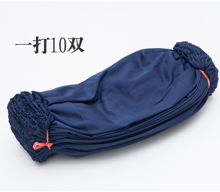 Wear-resistant welded sleeves for both men and women, thickened anti-stain labor protection work sleeves, wholesale printed household aprons, dirt-resistant denim sleeves pic 10