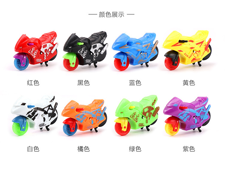 回力仿真摩托车儿童玩具酷炫惯性塑料小车礼品电动遥控回力车适合男孩女孩详情3