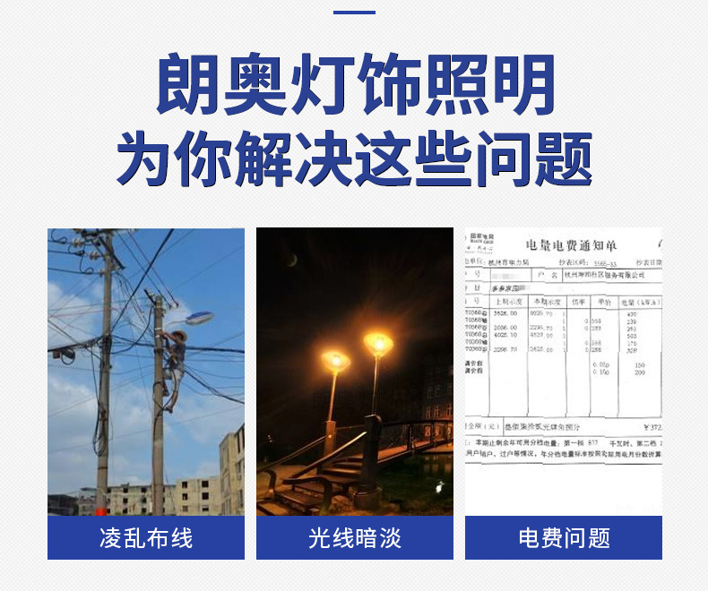 Solar floodlights, outdoor projection searchlights, park lawn high waterproof floodlights, high-power solar lamps pic 9