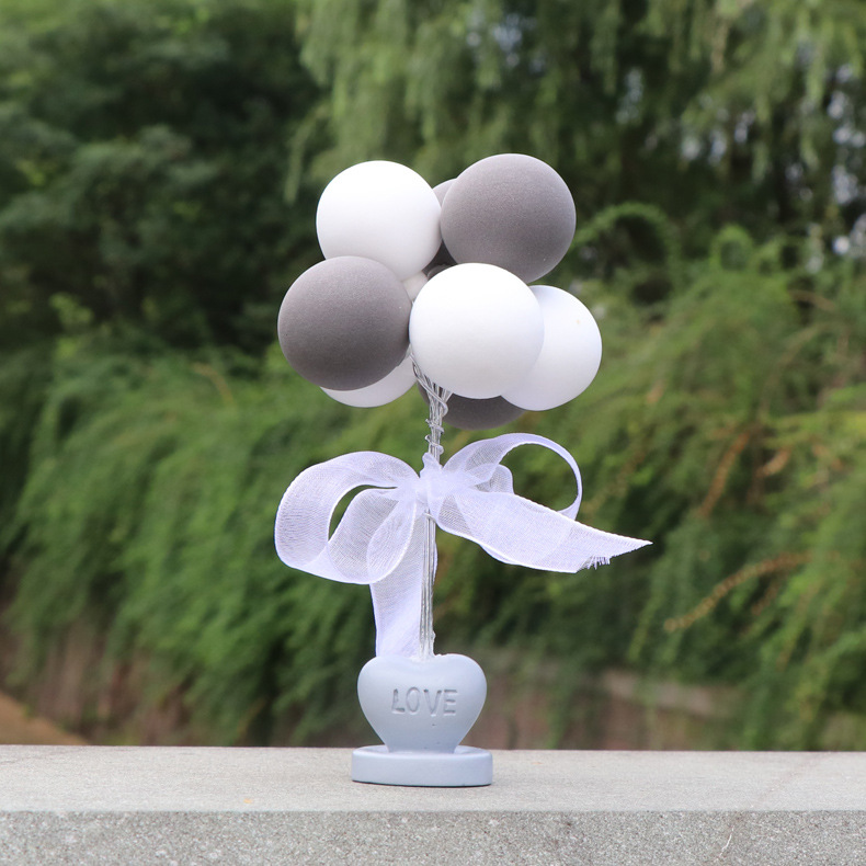 Wholesale of cute, creative and personalized macaron-colored car decorations for car ornaments, love declaration balloons, and car interiors pic 12