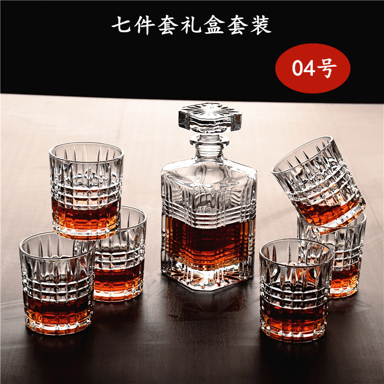 玻璃威士忌杯七件套酒樽酒杯套装啤酒杯酒瓶洋酒杯洋酒瓶白酒瓶详情5