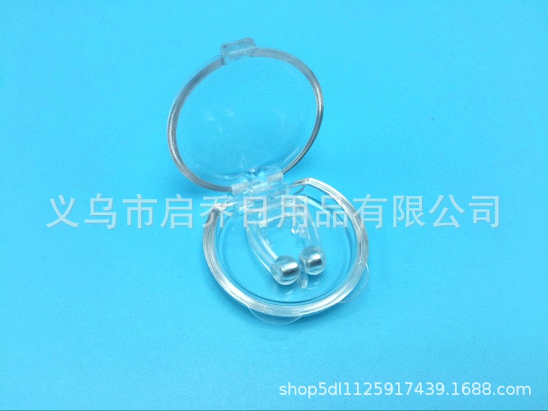 厂家自销 nose clip 止鼾器 防打鼾磁性鼻夹 硅胶止鼾器彩盒包装详情9