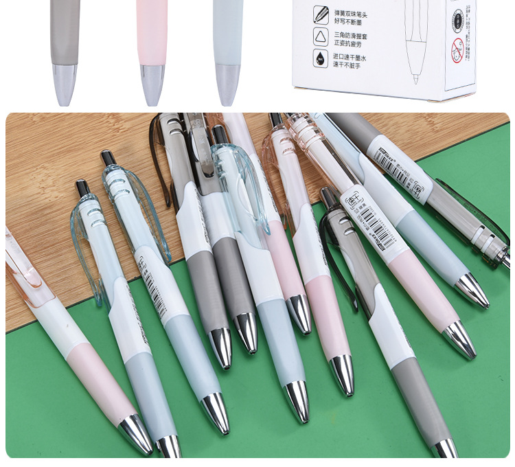 Tianfeng Factory directly supplies 3302 office gel pen 0.5mm black press gel pen wholesale 12 pieces per box pic 4