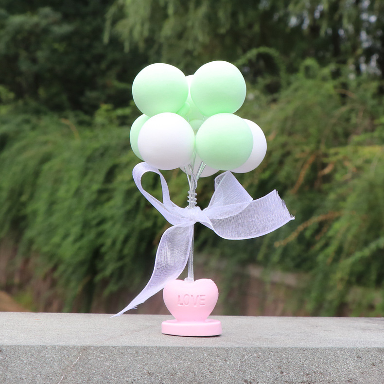Wholesale of cute, creative and personalized macaron-colored car decorations for car ornaments, love declaration balloons, and car interiors pic 11