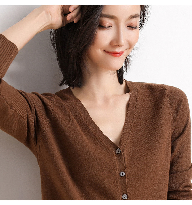Knitted cardigan for women, spring knitted coat, long-sleeved sweater, cardigan, large-sized autumn coat, cross-border sweater coat for women pic 27