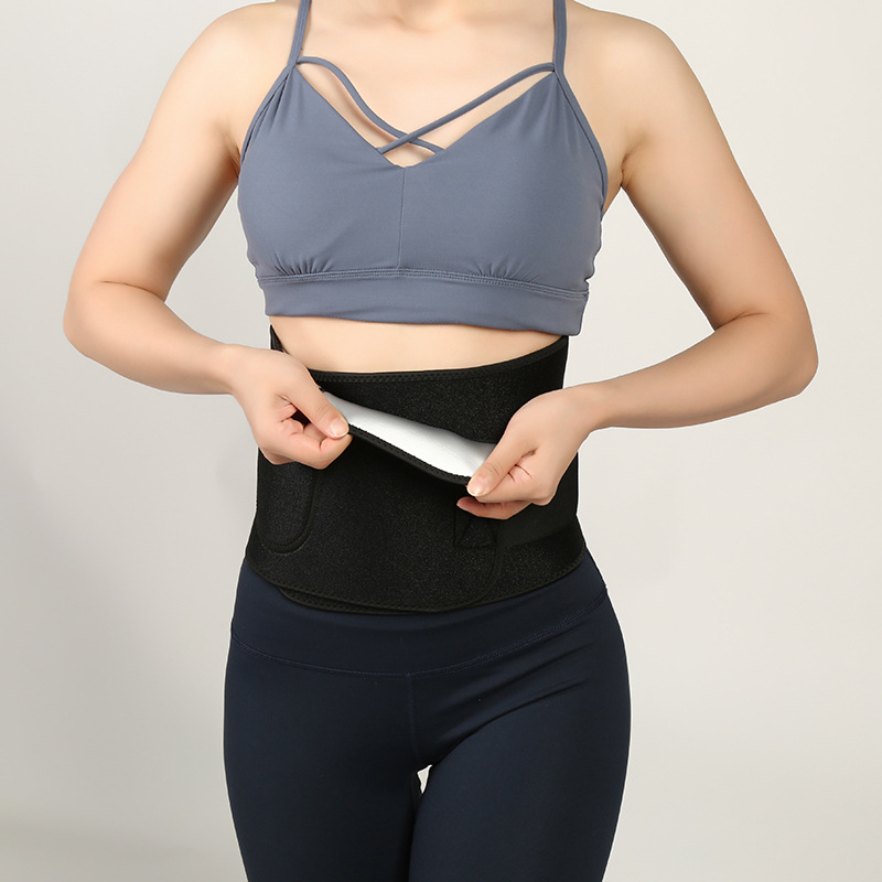 纳米银涂层护腰暴汗塑形排汗束身收腹运动腰带健身保健用具批发详情5