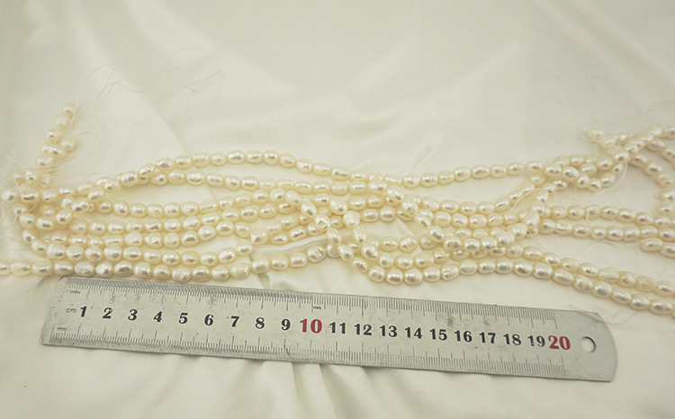 Freshwater pearl Baroque irregular-shaped real pearl with smooth straight holes on both sides, through holes 5mm, 6mm, 8mm pic 14