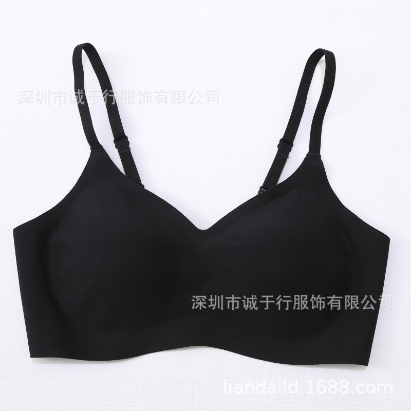 日本无痕内衣胸罩女聚拢舒适美背纯色透气莫代尔收副乳u型文胸详情12