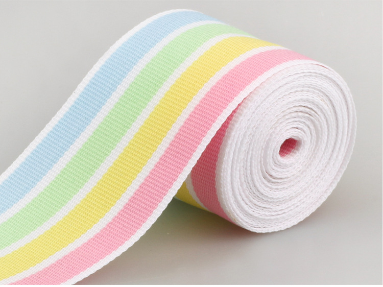 厂家供应时尚涤纶织带平纹四色织带 服装服饰礼品织带详情16