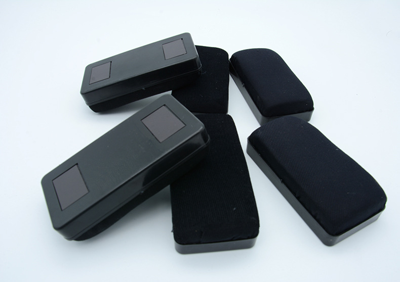 Black shell and black cloth bulk board eraser, office, teaching and learning stationery, easy to wipe, leaving no trace, whiteboard, magnetic and anti-slip pic 8